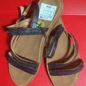 4/$20 Jeweled strappy flat sandals